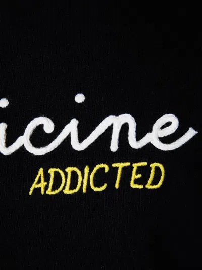 Mc2 Saint Barth Graphic Sweater In Black