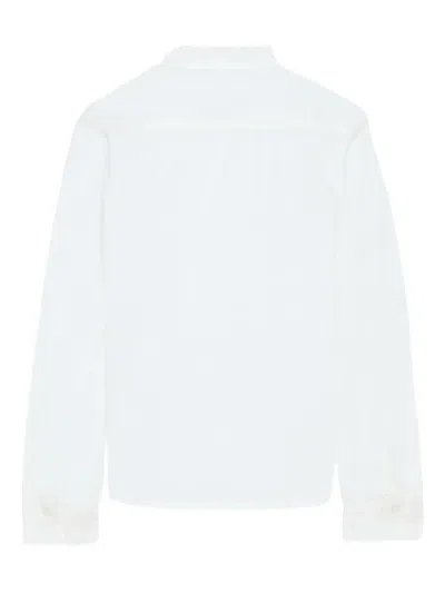 Trussardi Junior Ruffled Long-sleeve Top In White
