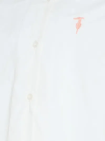 Trussardi Junior Ruffled Long-sleeve Top In White