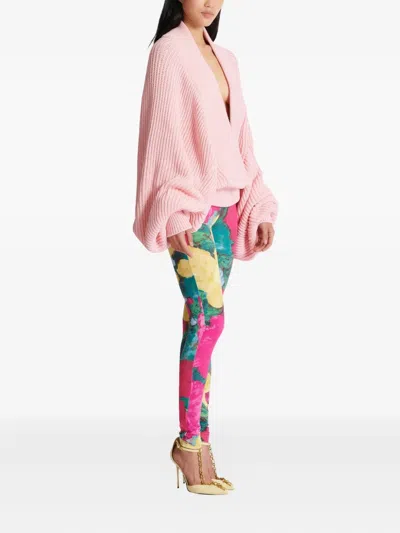 Balmain Balloon-sleeve Sweater In Multi