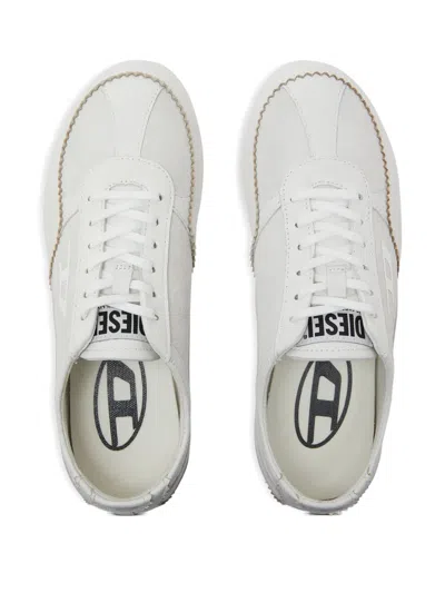 Diesel D-mile Lace-up Low Sneakers In White