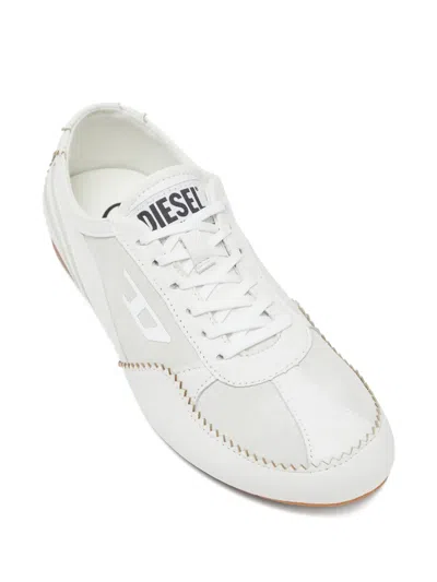 Diesel D-mile Lace-up Low Sneakers In White