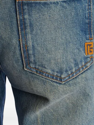 Balmain Faded Flared Jeans In Multi