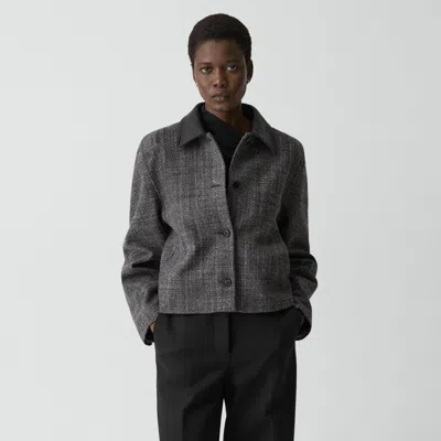 Theory Curve Sleeve Jacket In Malfile Wool In Multi