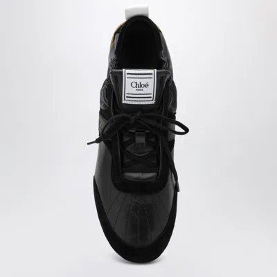 Chloé Sneakers Contrast Sole Elasticated Panels Pull Tab In Multi