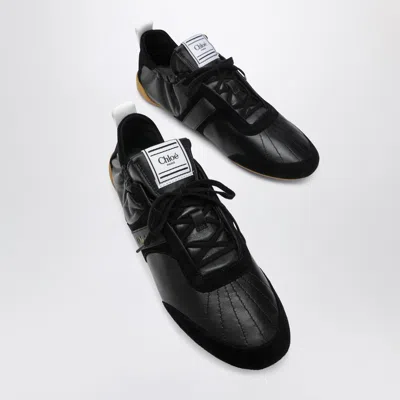 Chloé Sneakers Contrast Sole Elasticated Panels Pull Tab In Multi