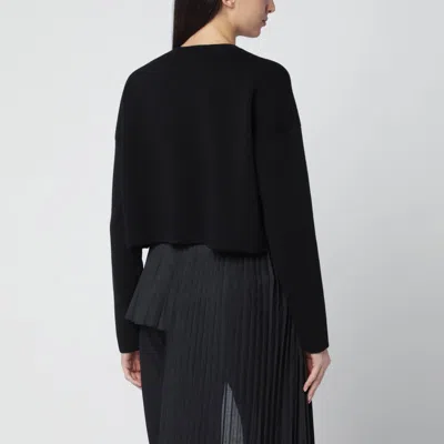 Loewe Wool-blend Anagram Sweater In Black