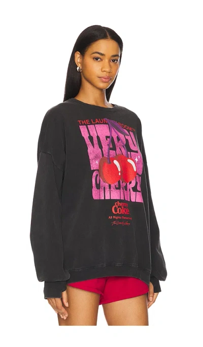 The Laundry Room Sweatshirt Very Cherry In Black