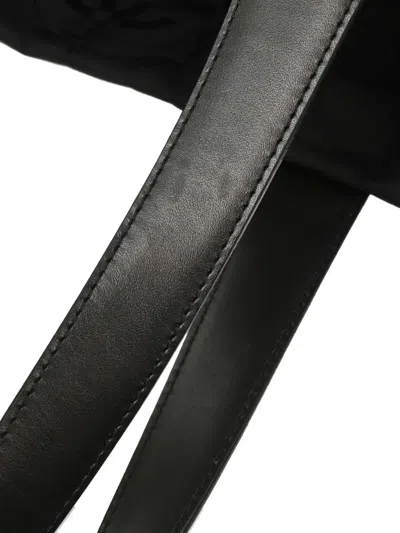 Pre-owned Chanel 2005 Jacquard Travel Line Tote In Black