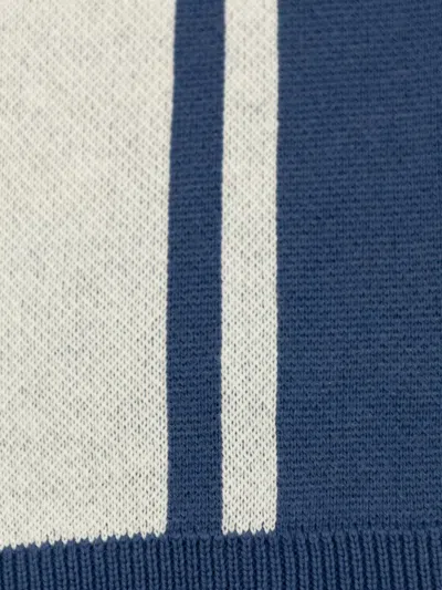 Amiri Striped Logo Shorts In Blue