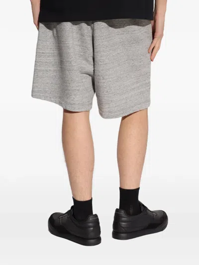 Dsquared2 Logo Embroidered Drawstring Shorts In Gray