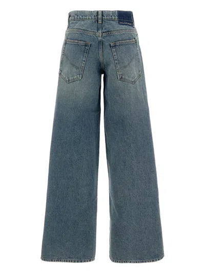 Stella Mccartney Five-pocket Wide Jeans In Blue