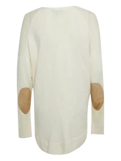 Pre-owned Theory Patch-detail Ribbed-knit Cardigan In Neutral