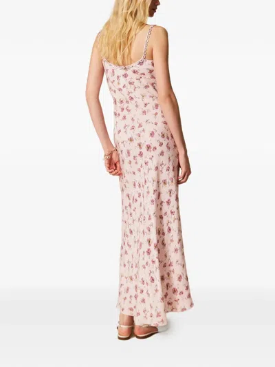 Twinset Floral-print Maxi Dress In Multi