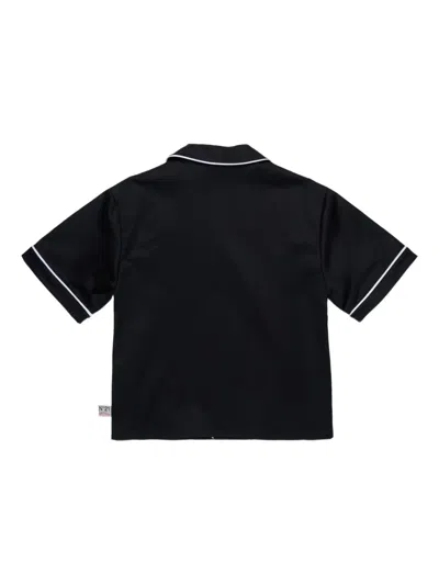 N°21 Piped Chest-pocket Shirt In Black
