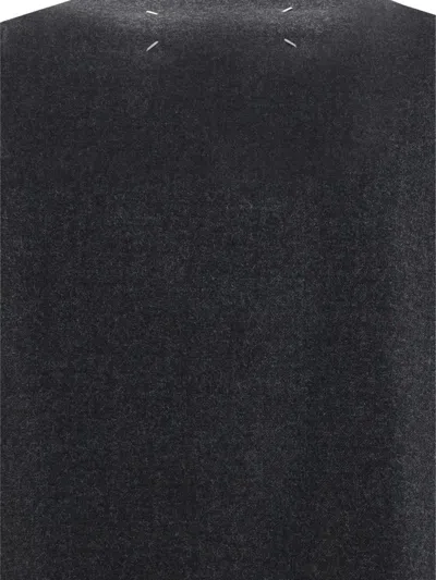 Maison Margiela Minimal Virgin Wool Jacket In Blue