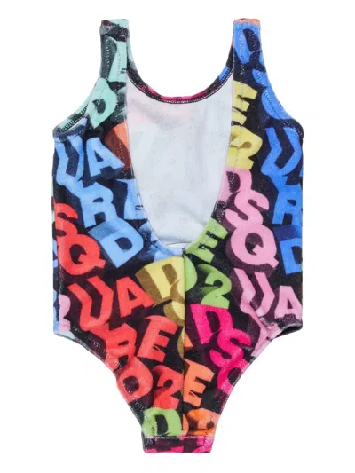 Dsquared2 Newborn One-piece In Multi