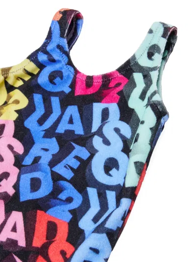 Dsquared2 Newborn One-piece In Multi