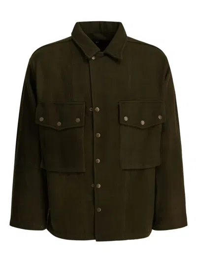 Needles Buttoned Pocket Jacket In Green