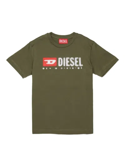 Diesel Logo-print T-shirt In Green