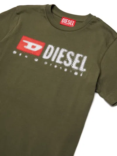 Diesel Logo-print T-shirt In Green