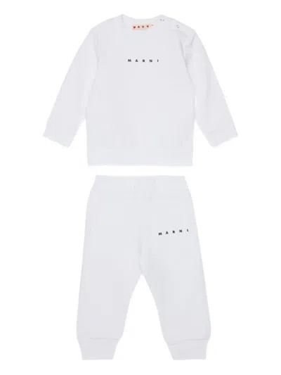 Marni Logo-print Tracksuit In White