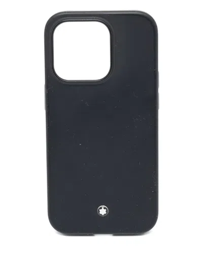 Pre-owned Montblanc Sartorial Iphone 14 Pro Case In Black