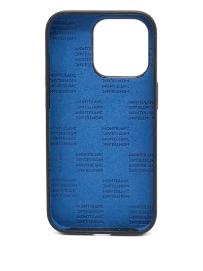 Pre-owned Montblanc Sartorial Iphone 14 Pro Case In Black