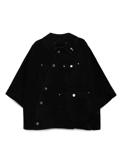 Songzio Bias Cotton Jacket In Black