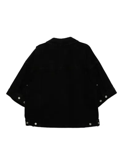 Songzio Bias Cotton Jacket In Black