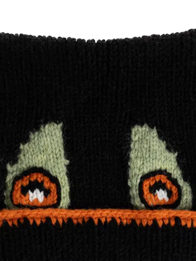 Loewe X Louis Wain Cat Wool-blend Beanie In Black