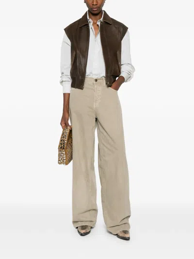 Haikure Five-pocket Jeans In Brown