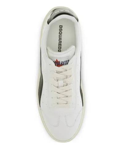 Dsquared2 Multicolor Calf Leather Bos Taurus Low Top Sneakers In Multi