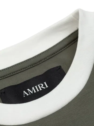 Amiri Ringer Tiger Graphic T-shirt In Green