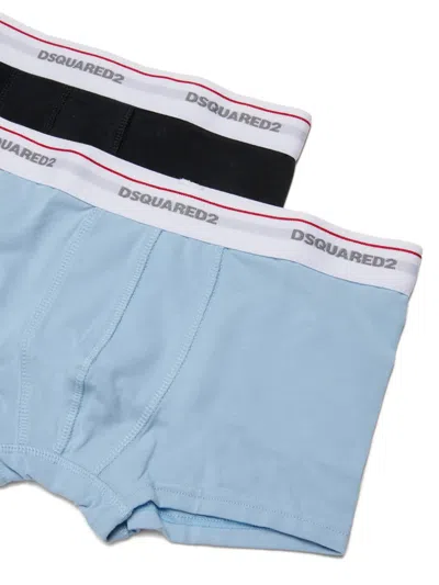 Dsquared2 Set Of Boxer Shorts With Waist Logo In Multi