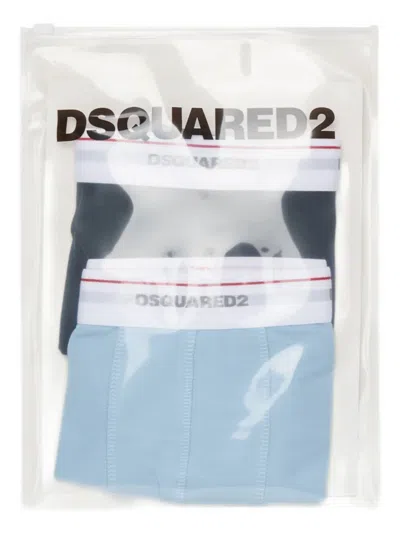 Dsquared2 Set Of Boxer Shorts With Waist Logo In Multi