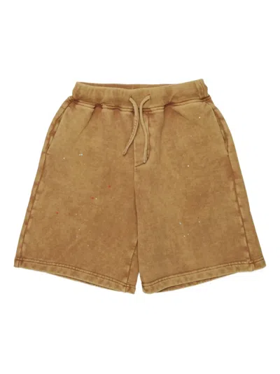 Dsquared2 Splatter-detail Shorts In Brown
