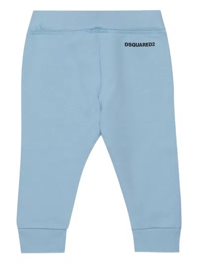 Dsquared2 Drawstring-fastening Track Pants In Blue