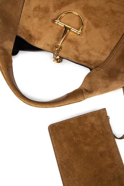 Gucci Softbit Maxi Bag In Gold