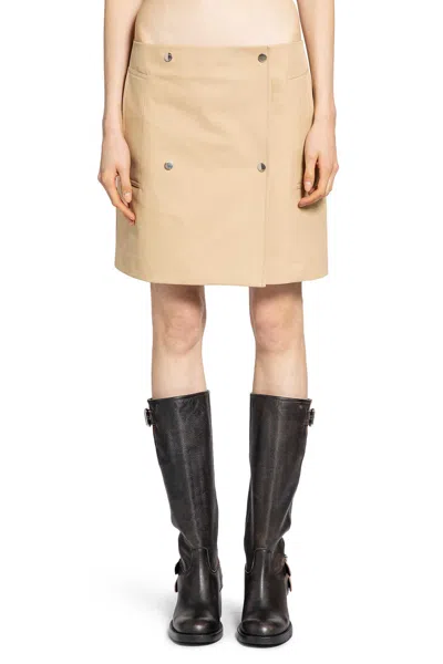 Burberry Zoe Mini Skirt In Brown