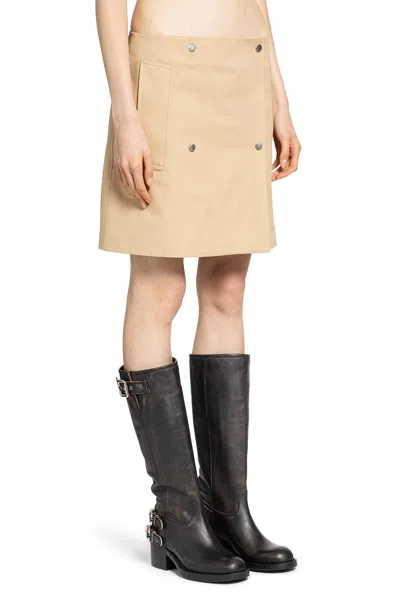 Burberry Zoe Mini Skirt In Brown