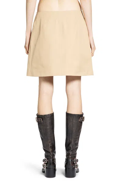 Burberry Zoe Mini Skirt In Brown