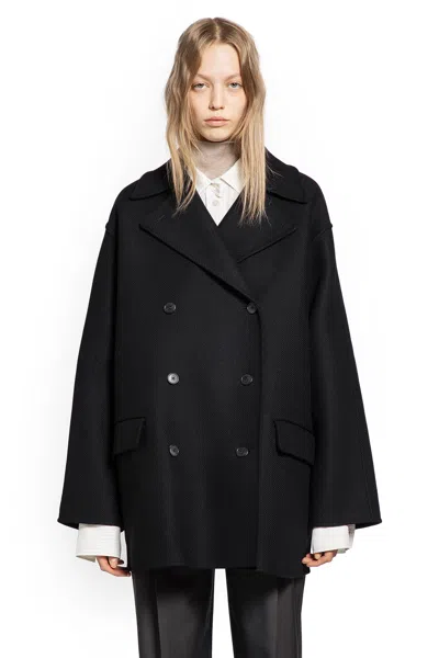 The Row Azuron Coat In Black