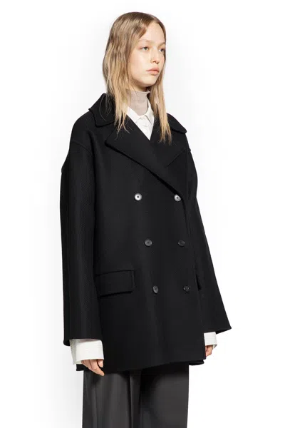 The Row Azuron Coat In Black