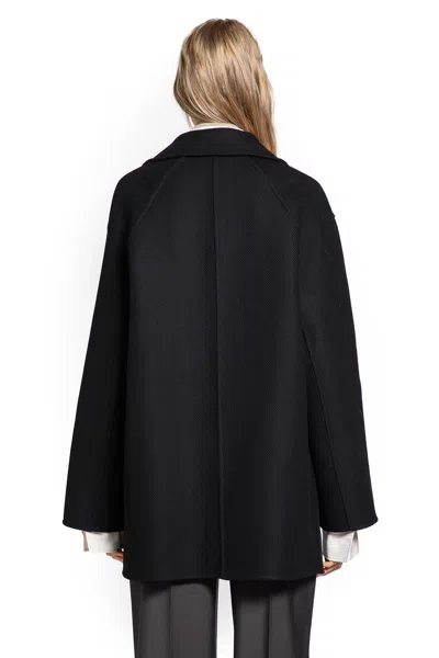 The Row Azuron Coat In Black