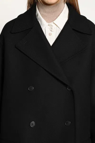 The Row Azuron Coat In Black