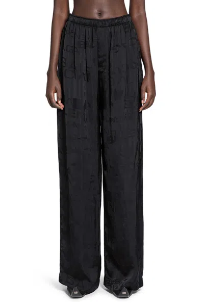 Balenciaga All Over Pyjama Pants In Black