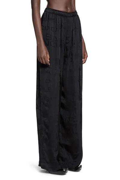 Balenciaga All Over Pyjama Pants In Black