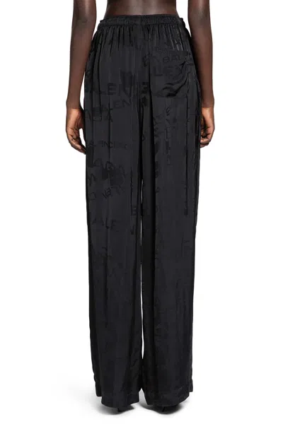 Balenciaga All Over Pyjama Pants In Black
