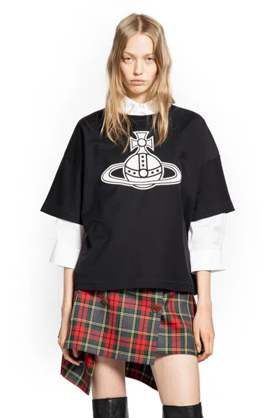 Vivienne Westwood Paris Orb Box T-shirt In Black